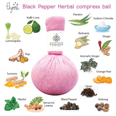Baanidin-Black-Pepper-Herbal-compress-ball-herbal-spa-ball-ingredients-products-of-Thailand